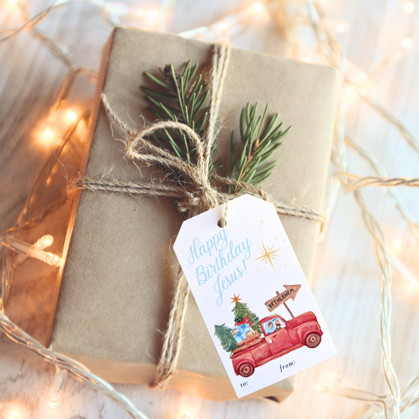 Catholic Christmas Gift Tags Variety Pack, Pack of 5