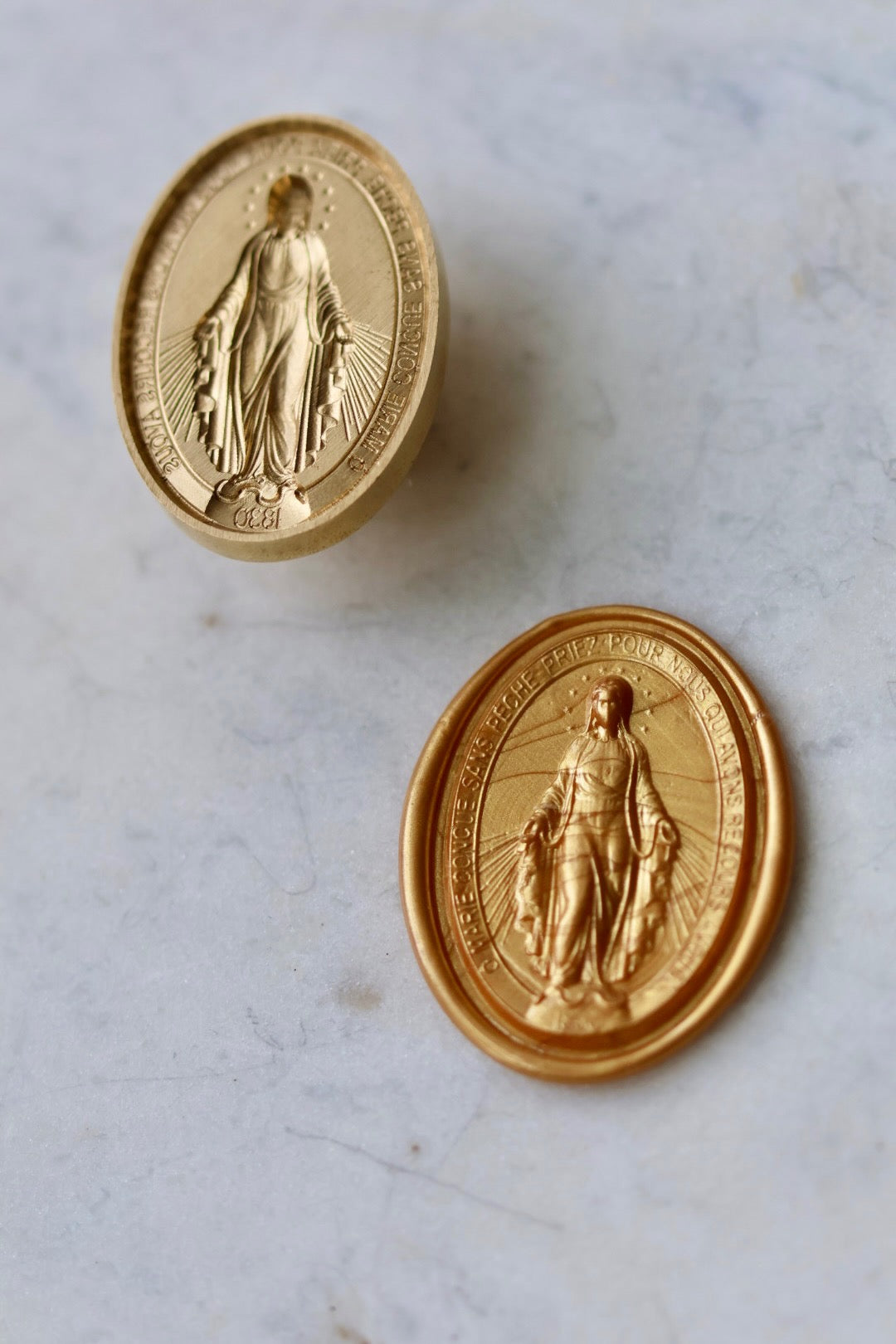 Catholic Wax Seal Stamps, Miraculous Medal (Front)