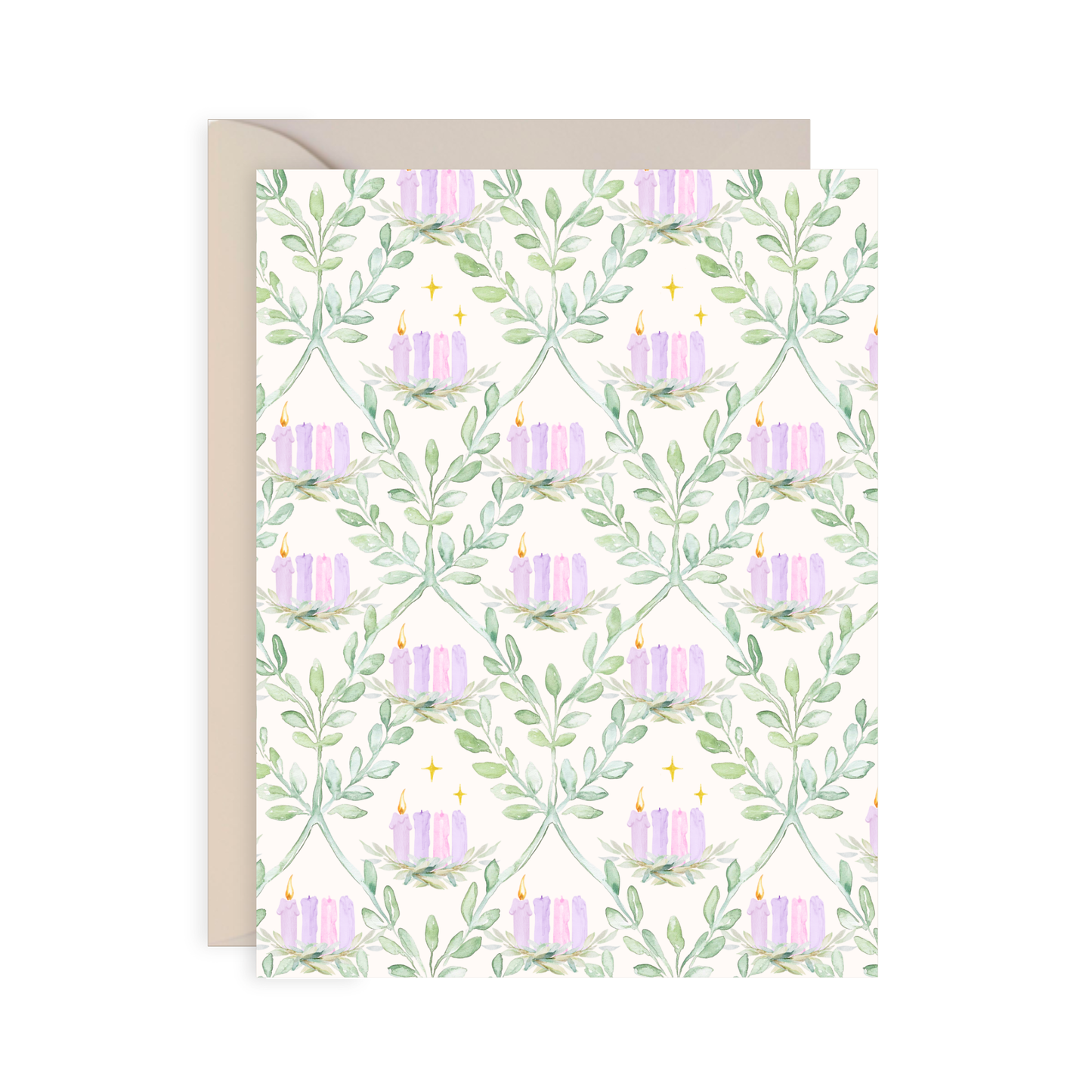 Catholic Advent Greeting Card, Waiting in Light