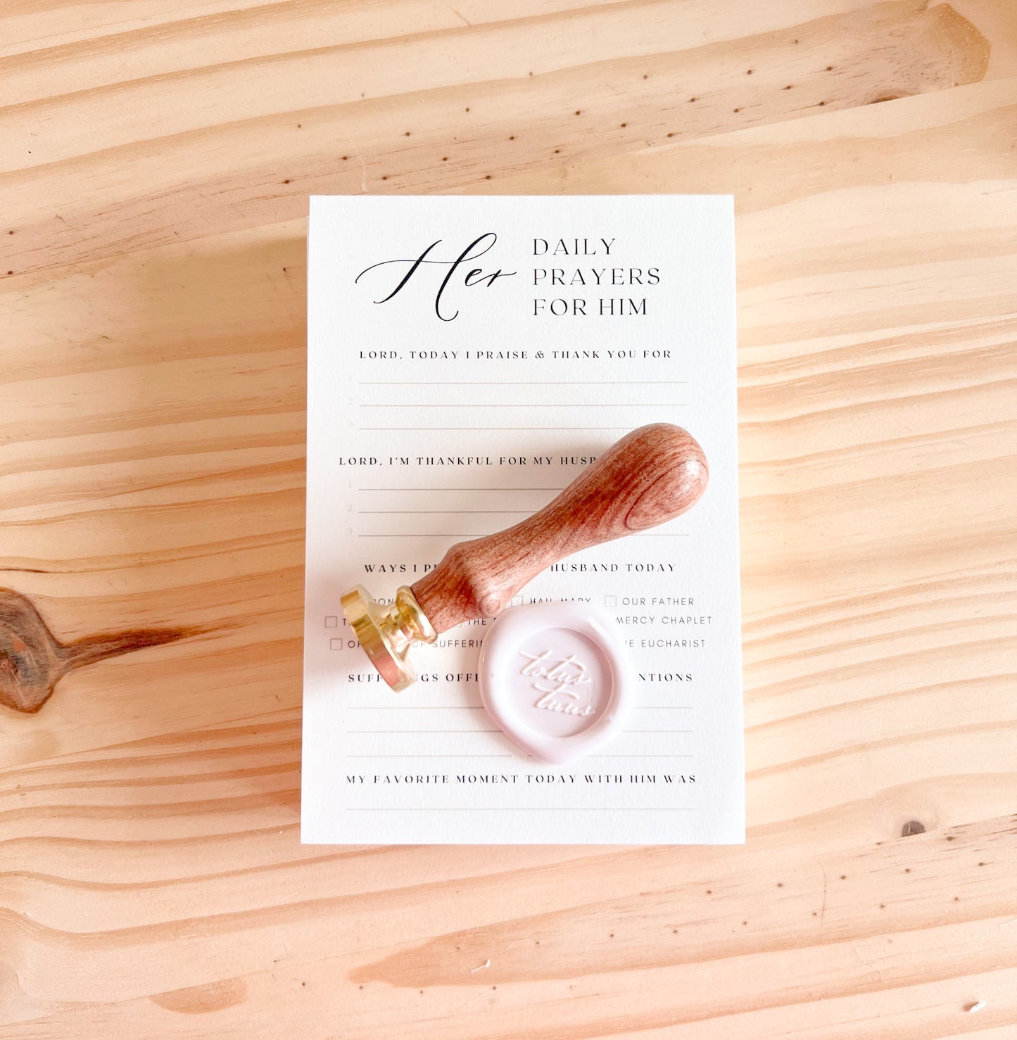 Catholic Notepads, His and Hers Daily Prayer Notepads