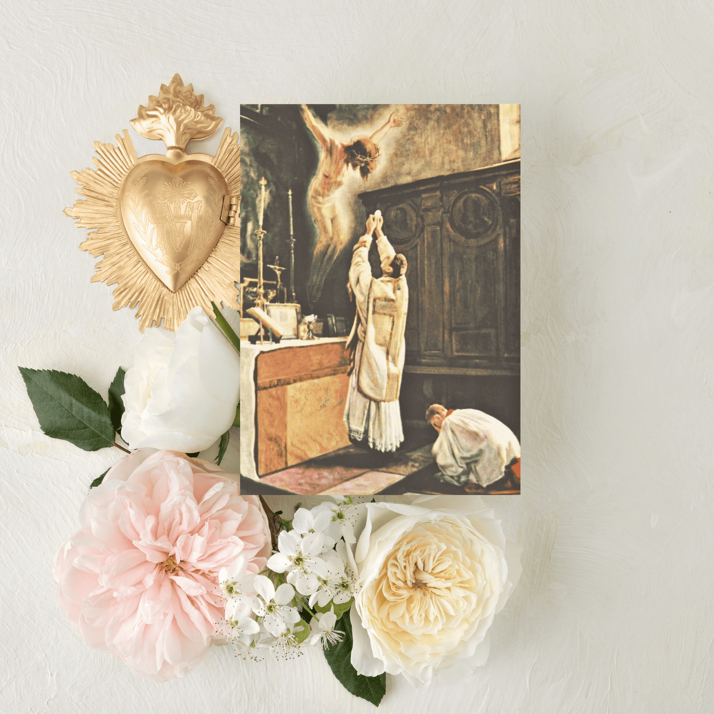 Catholic Mass Cards, Priest Ordination, Mass Intention Cards, with optional Mass scheduling