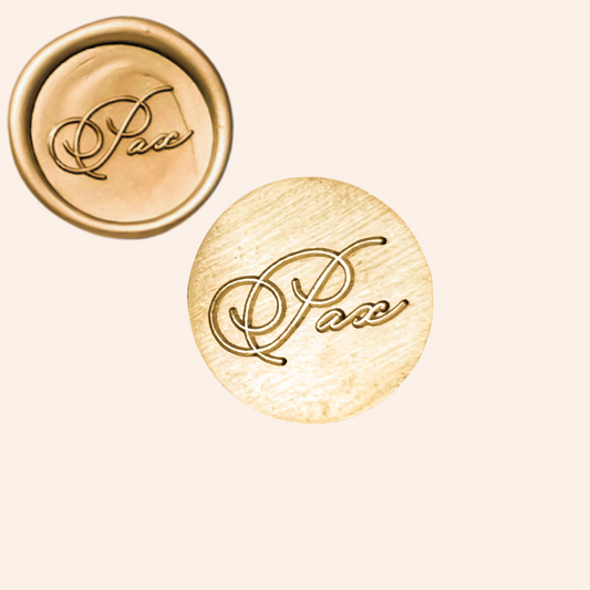 Catholic Wax Seal Stamps, Pax Script