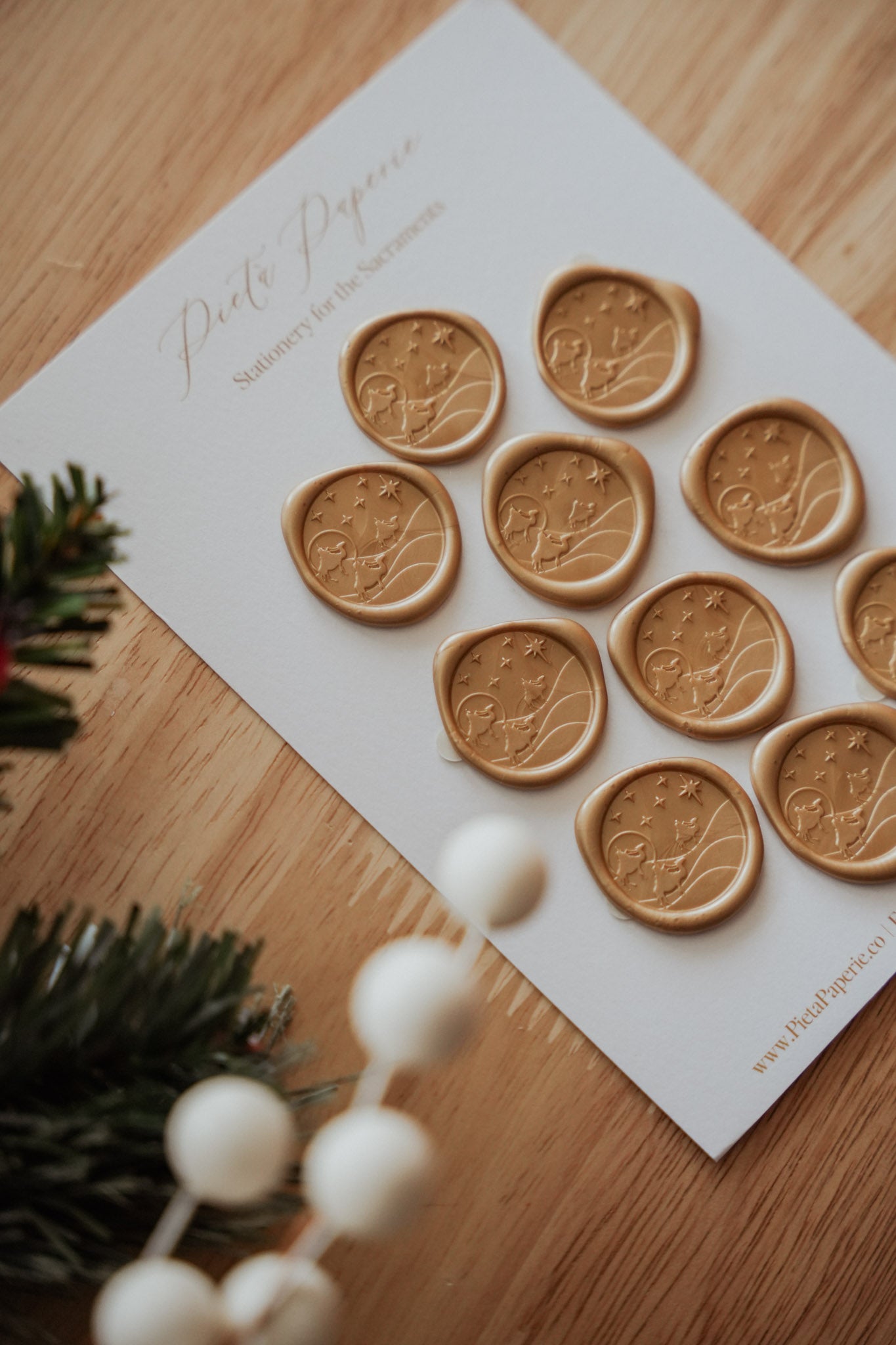 Magi Catholic Christmas Premade Wax Seals - 10 pack