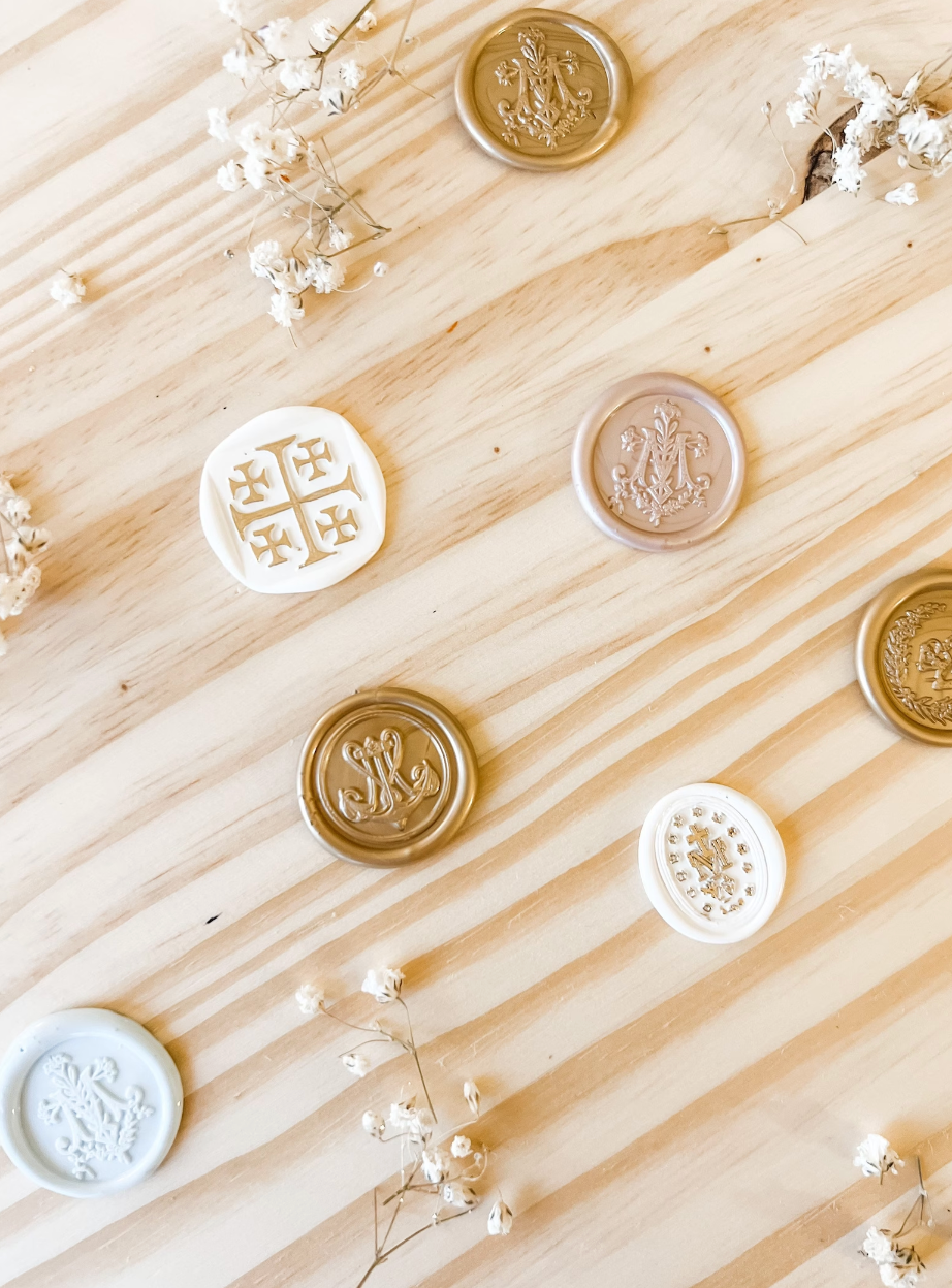 Jerusalem Cross Pre-Made Catholic Wax Seals