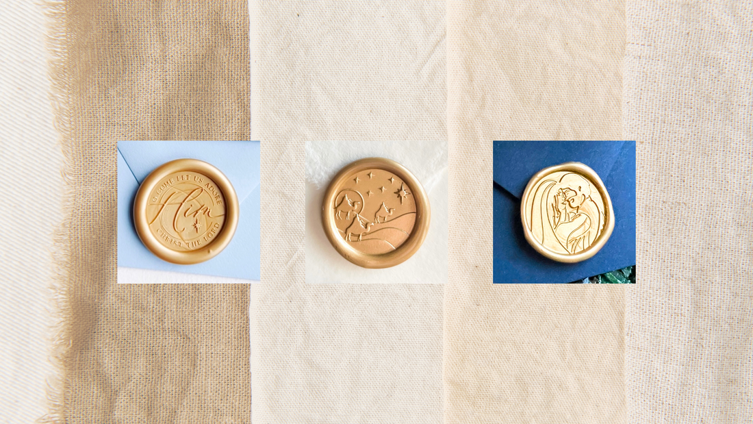 Catholic Wax Seals for Catholic Christmas Cards
