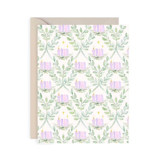 Catholic Advent Greeting Card, Waiting in Light