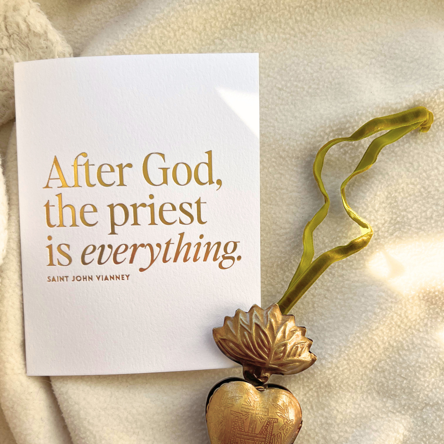 The Best Catholic Gift for Priests | Pelican Sacrifice DIY Wax Seal Kit | Includes Gold Foil Priest Card for Gifting