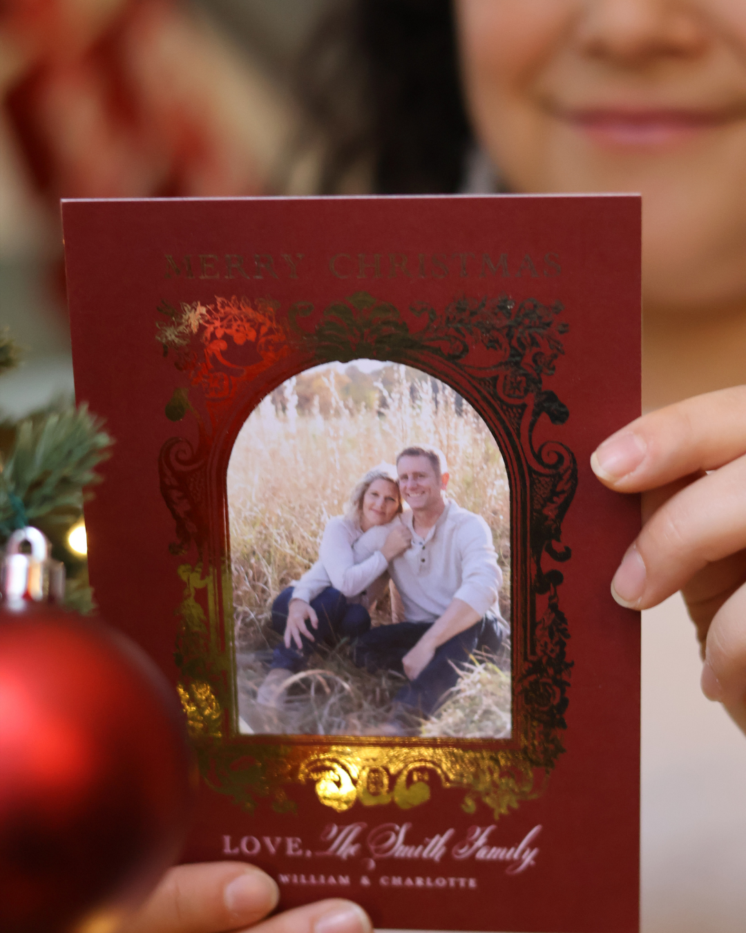 Personalized Catholic Christmas Cards, Merry Christmas, with optional Addressed Envelopes