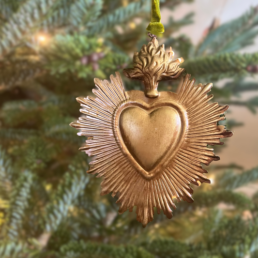 Sacred Heart of Jesus Catholic Christmas Ornament