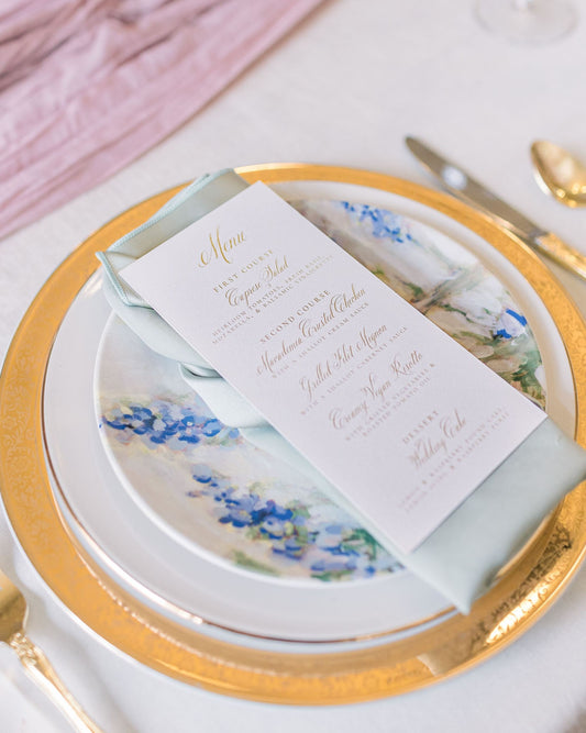 Catholic Wedding Menus, Sacred Heart and Immaculate Heart