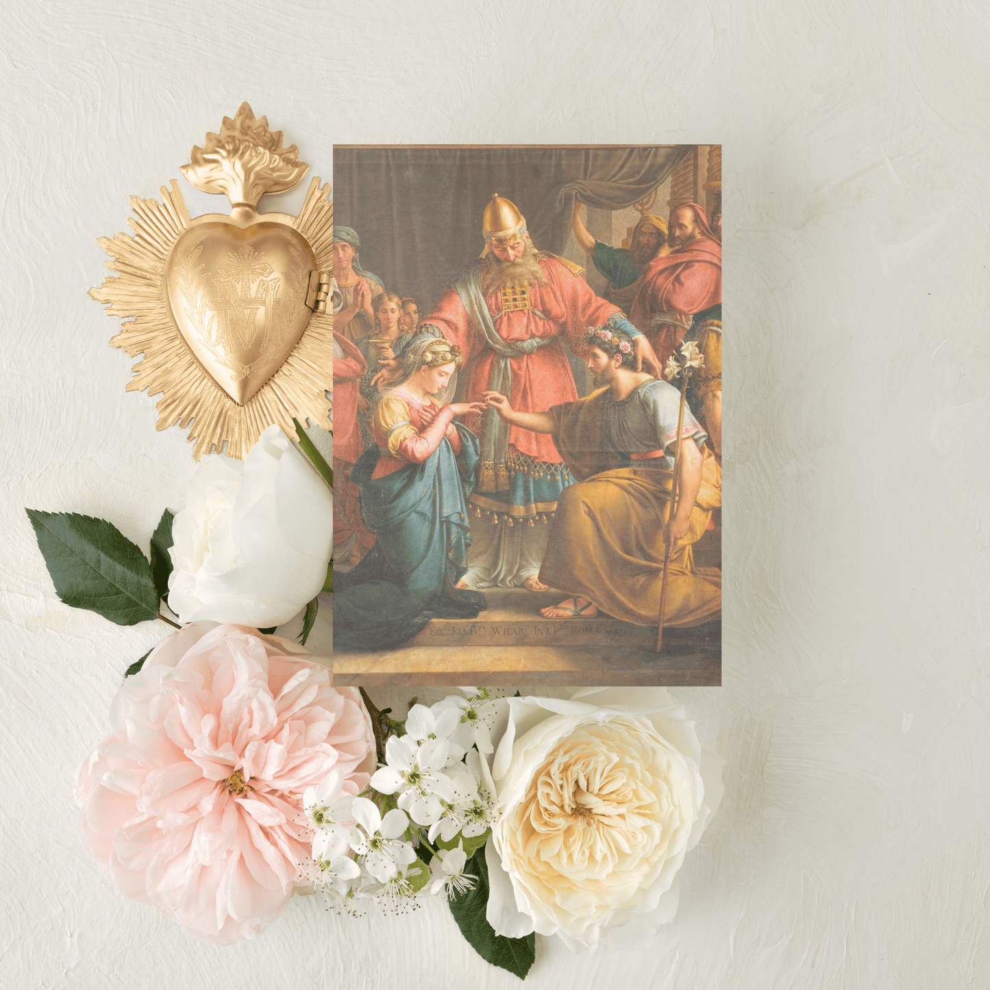 Catholic Mass Cards, Marriage of Mary and Joseph, Mass Intention Cards