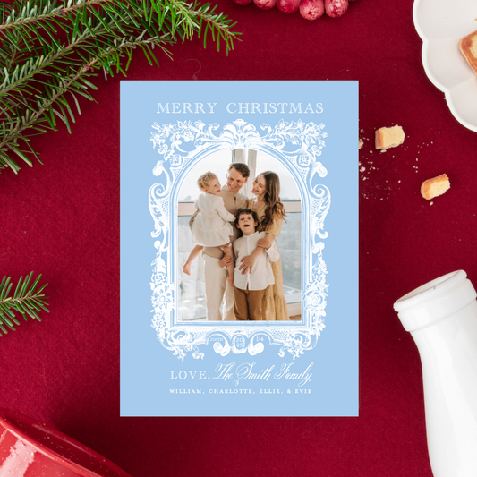 Personalized Catholic Christmas Cards, Glory to God, with optional Addressed Envelopes