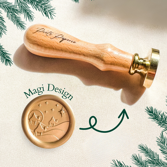 Catholic Christmas Wax Seal Stamps, Magi