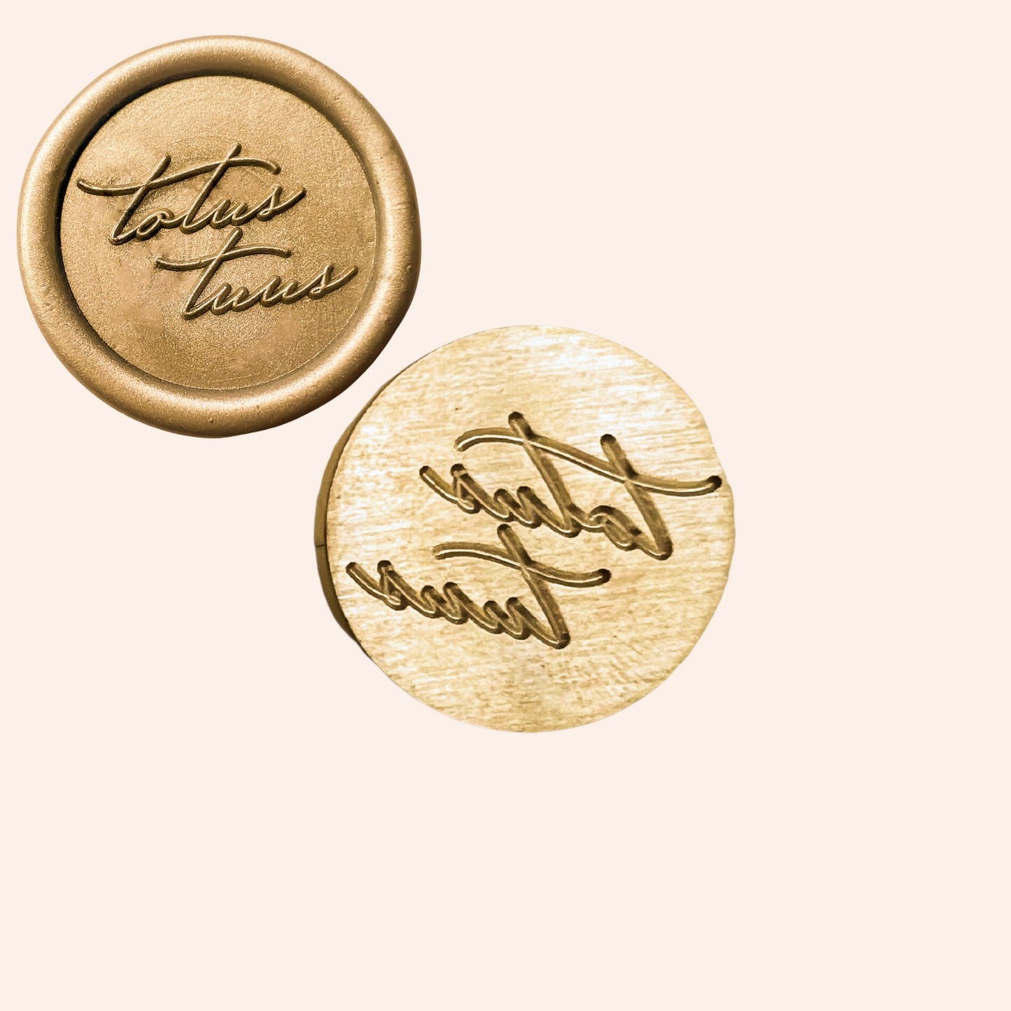 Catholic Wax Seal Stamps, Totus Tuus, "Totally Yours"