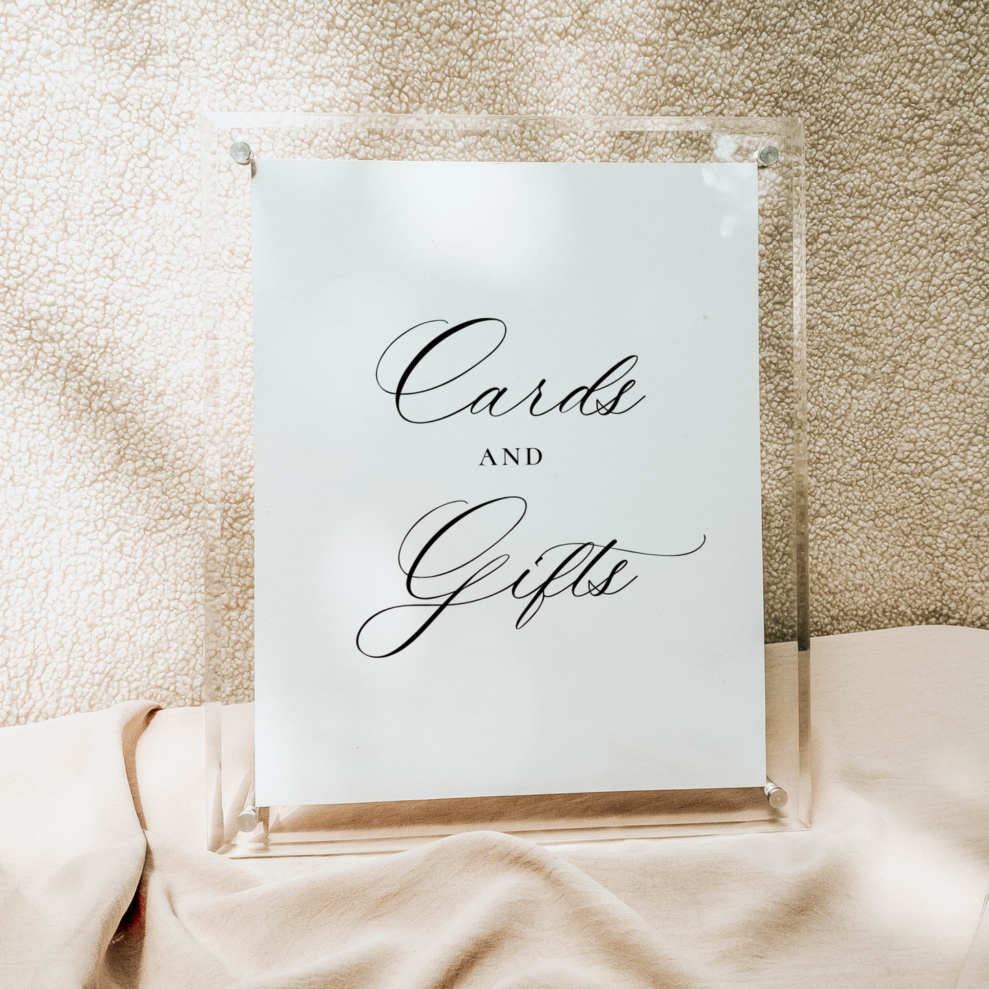Day-of Catholic Wedding Signage