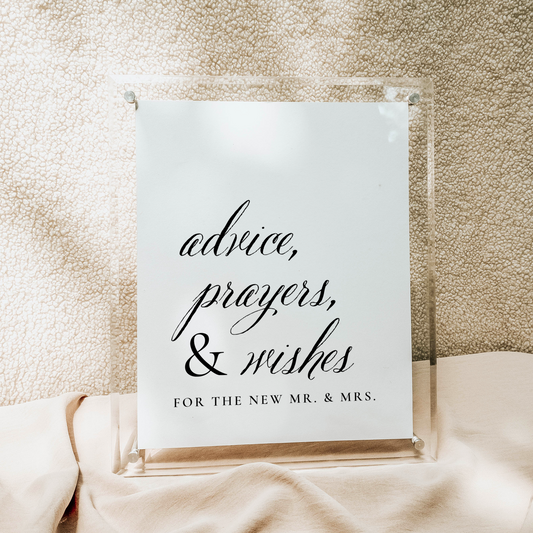 Catholic Wedding Signage, Prayers Tabletop Wedding Sign