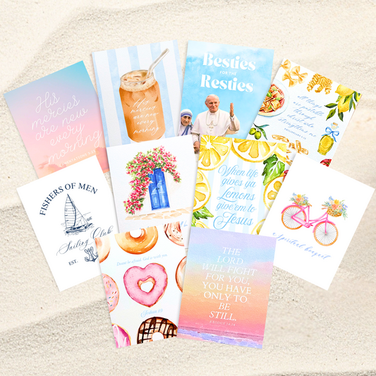 The Summer Set: Catholic Greeting Card Set, Variety of 10 Cards