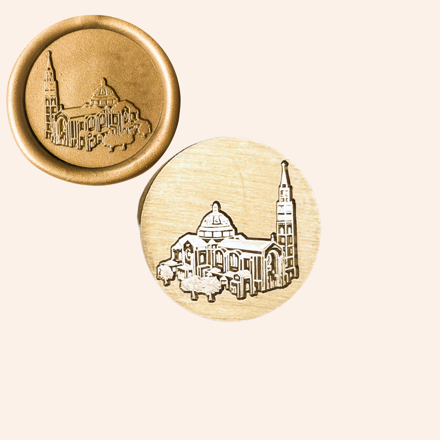 Catholic Wax Seal Stamp, The Basilica of the National Shrine of the Immaculate Conception near the Catholic University of America
