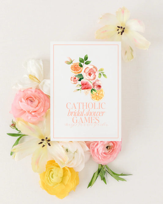 Catholic Bridal Shower Games: Mary's Summer Garden Edition | Instant Digital Download